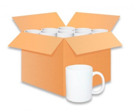 TAZÓN BLANCO SUBLIMABLE 48 UNIDADES CON/CAJA